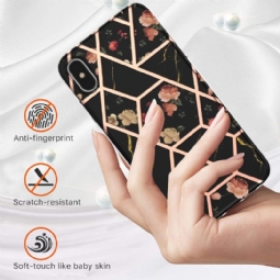 Case iPhone XS Max Marmori Ja Kukat