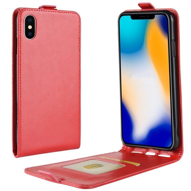 Kotelot iPhone XS Max Keinonahka Pystysuora