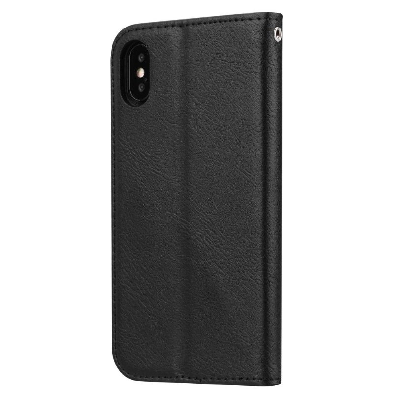 Kotelot iPhone XS Max Stand Case Nahkaefekti