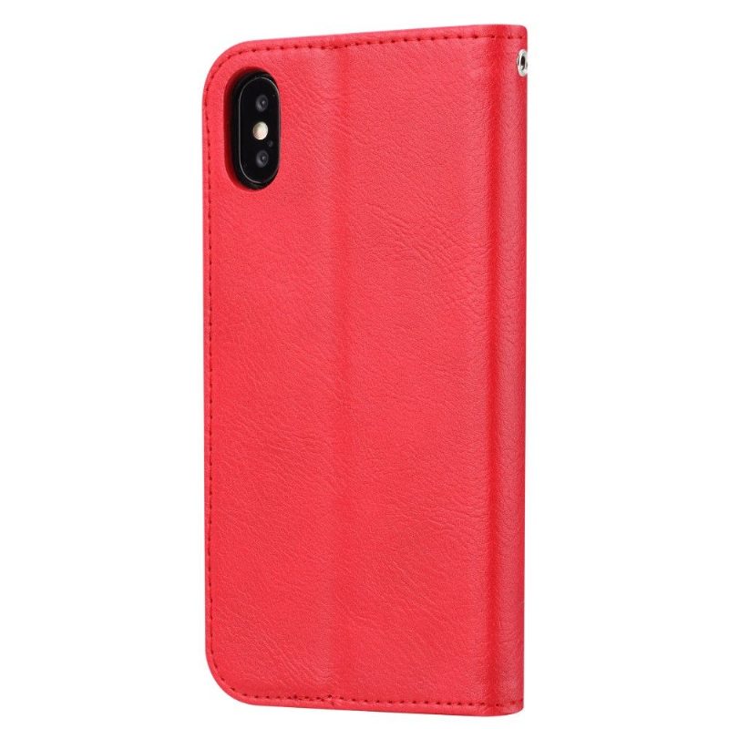 Kotelot iPhone XS Max Stand Case Nahkaefekti