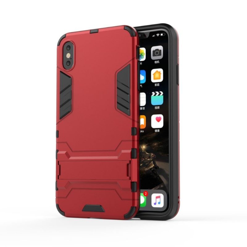 Kuori iPhone XS Max Cool Guard Integroidulla Jalustalla