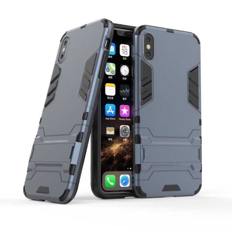 Kuori iPhone XS Max Cool Guard Integroidulla Jalustalla