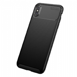 Kuori iPhone XS Max Suojakuori Style Carbon Fiber