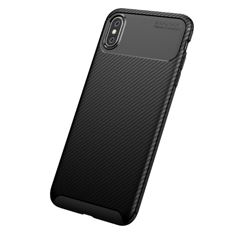 Kuori iPhone XS Max Suojakuori Style Carbon Fiber