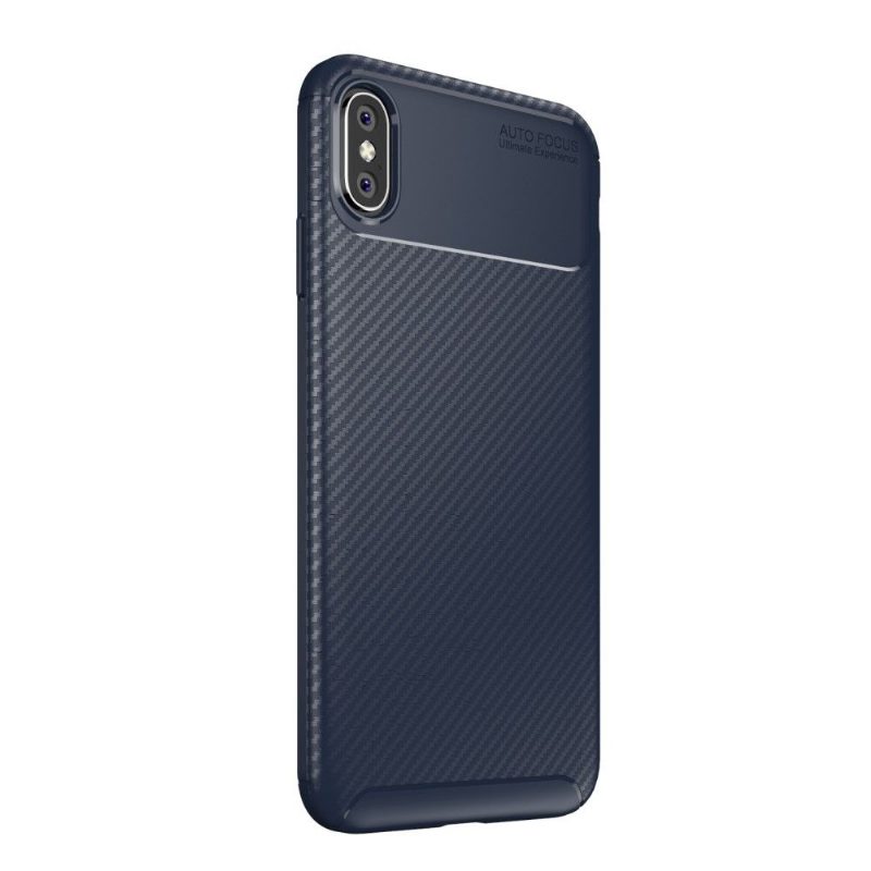 Kuori iPhone XS Max Suojakuori Style Carbon Fiber