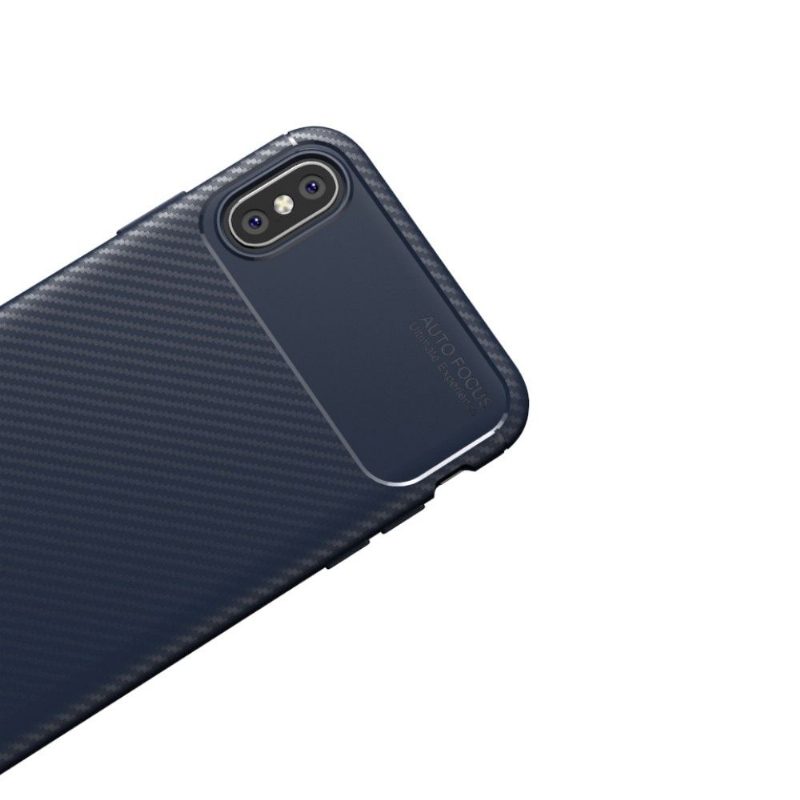 Kuori iPhone XS Max Suojakuori Style Carbon Fiber