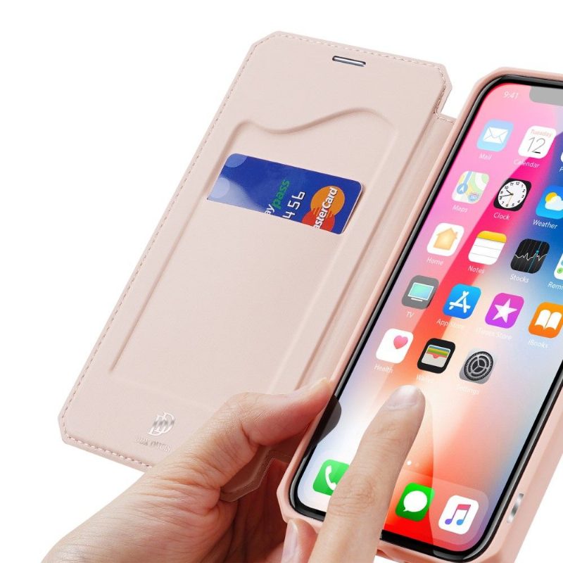 Nahkakotelo iPhone XS Max X-sarjan Magneettikotelo