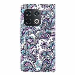 Flip Case OnePlus 10 Pro Hemming Paisley Flower