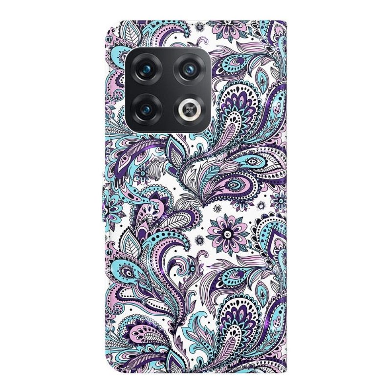 Flip Case OnePlus 10 Pro Hemming Paisley Flower