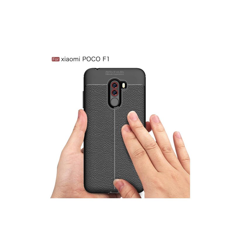 Kuori Pocophone F1 Textured Style Nahka