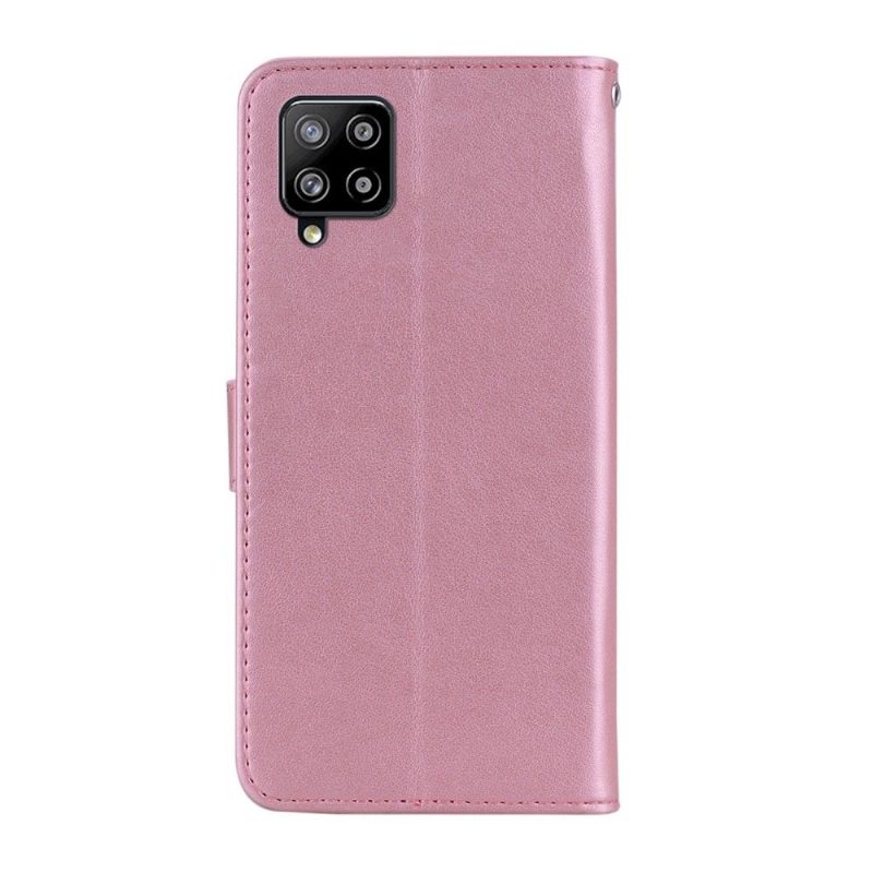 Flip Case Samsung Galaxy A42 5G Hemming Kohokuvioitu Pöllö