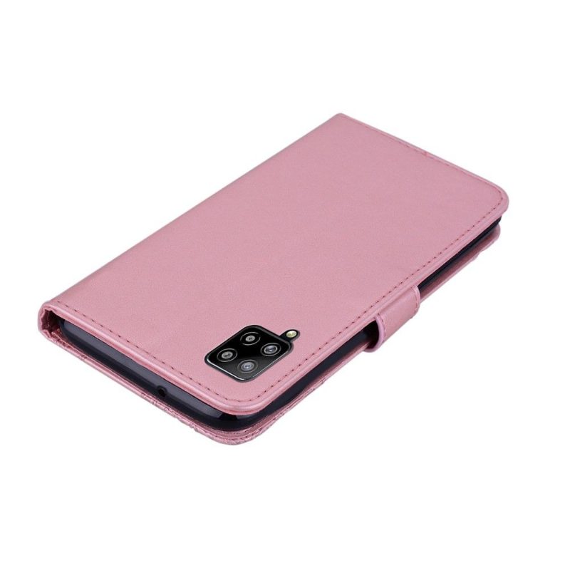 Flip Case Samsung Galaxy A42 5G Hemming Kohokuvioitu Pöllö