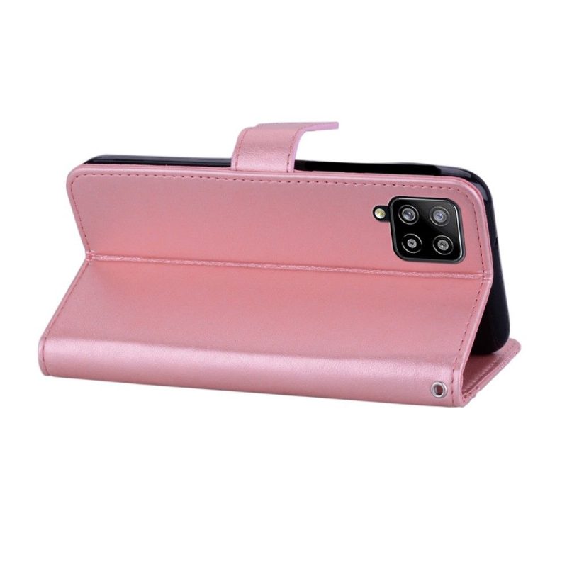 Flip Case Samsung Galaxy A42 5G Hemming Kohokuvioitu Pöllö