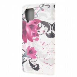 Flip Case Samsung Galaxy A42 5G Hemming Lotus Flower