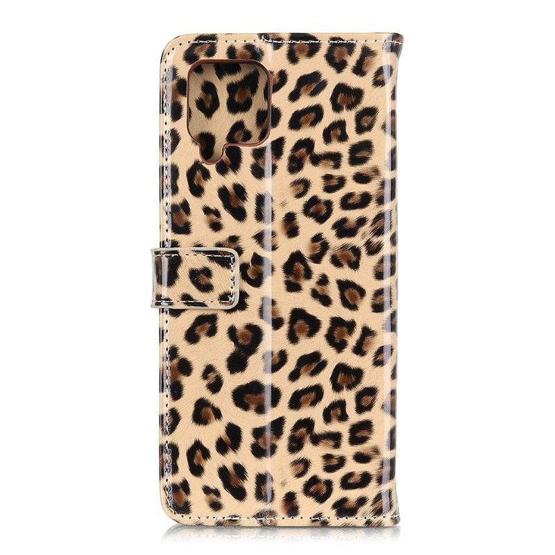 Kotelot Samsung Galaxy A42 5G Faux Leather Leopard Style