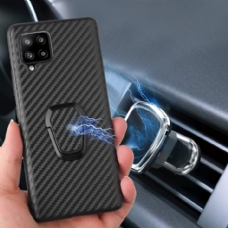 Kuori Samsung Galaxy A42 5G Ring Carbon Fiber