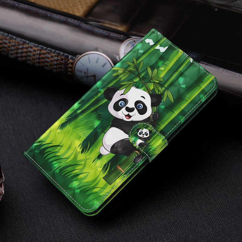 Kotelot Google Pixel 8 Pro Panda Bambu Hihnalla Suojakuori