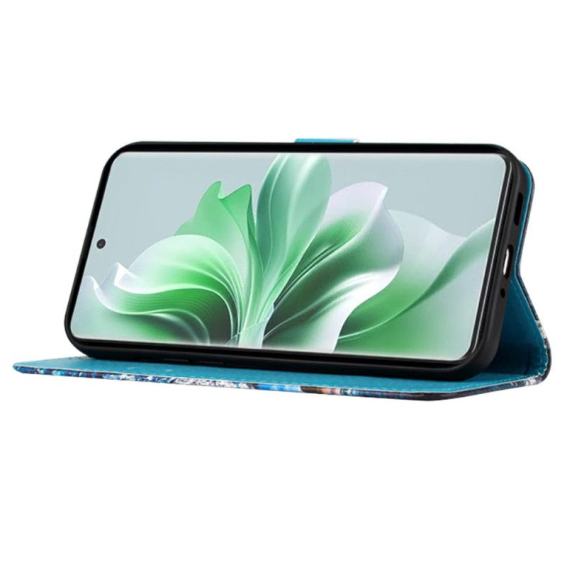 Kotelot Oppo Reno 11 Pro 5g Eiffel-torni Ja Perhoshihna