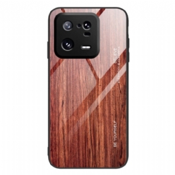 Kuori Xiaomi 13 Pro Wood Design Karkaistu Lasi