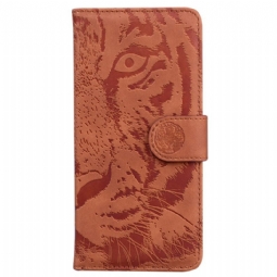 Nahkakotelo Xiaomi 13 Pro Suojaketju Kuori Strappy Tiger Print