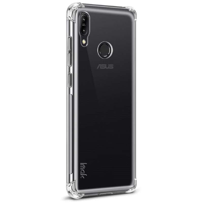 Asus Zenfone Max M2 - Class Protect Läpinäkyvä Kotelo + Suojakalvo