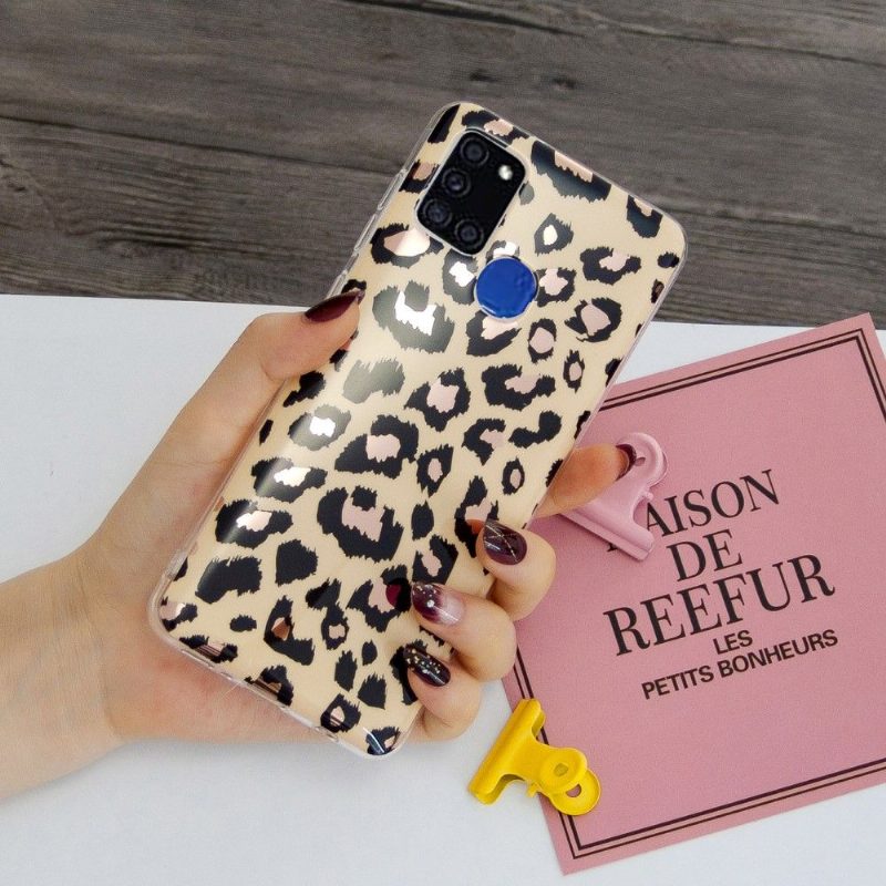 Case Samsung Galaxy A21s Murtumaton Puhelinkuoret Joustava Leopard