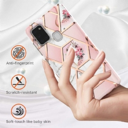 Case Samsung Galaxy A21s Murtumaton Puhelinkuoret Marmori Ja Kukkakruunu