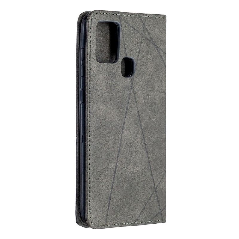 Flip Case Samsung Galaxy A21s Hemming Célinia Style Nahkainen Korttikotelo