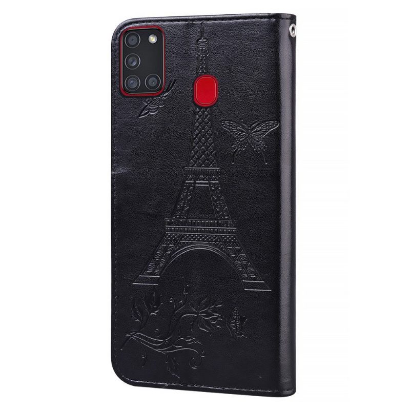 Flip Case Samsung Galaxy A21s Hemming Eiffel-torni