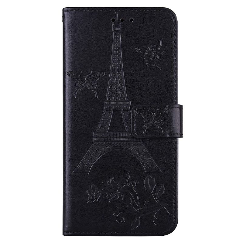 Flip Case Samsung Galaxy A21s Hemming Eiffel-torni