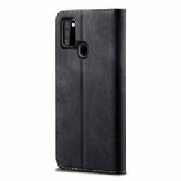 Flip Case Samsung Galaxy A21s Hemming La Giulia -tyyliset Farkut