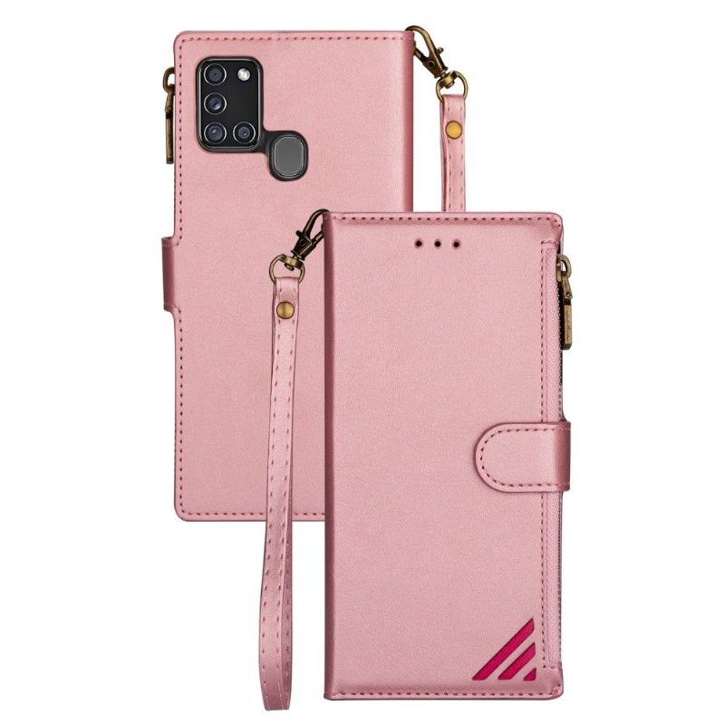 Flip Case Samsung Galaxy A21s Hemming Lompakkokuori Sandy Fresh