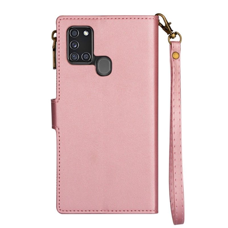 Flip Case Samsung Galaxy A21s Hemming Lompakkokuori Sandy Fresh