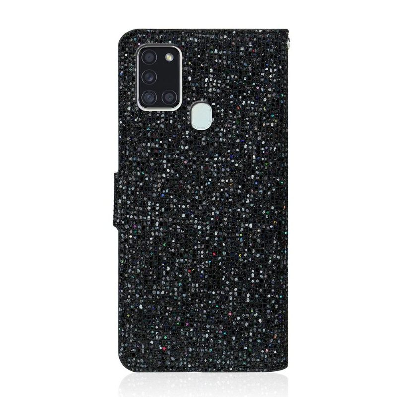 Kotelot Samsung Galaxy A21s Glitter-korttikotelo