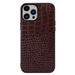 Case iPhone 14 Plus Aito Crocodile Texture -nahka