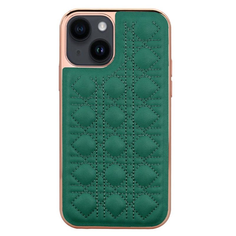 Kuori iPhone 14 Plus Vietao Couture -nahkaefekti