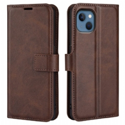 Nahkakotelo iPhone 14 Plus Ohut Extreme Leather -efekti