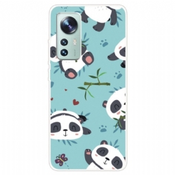 Kuori Xiaomi 12 / 12X Silikoninen Pandajoukko