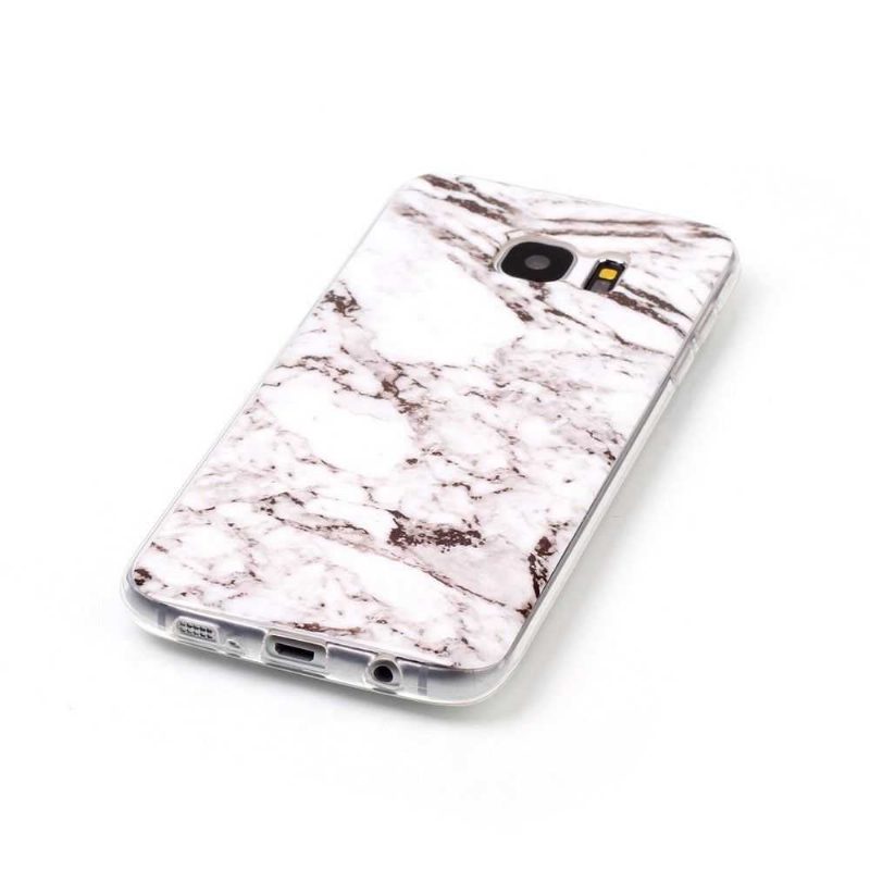 Kuori Samsung Galaxy S7 Edge Marble - Valkoinen