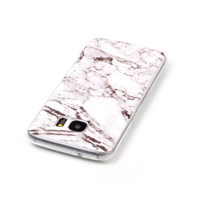 Kuori Samsung Galaxy S7 Edge Marble - Valkoinen