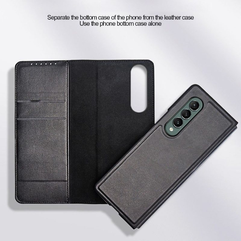 Case Nahkakotelo Samsung Galaxy Z Fold 3 5G Nahka