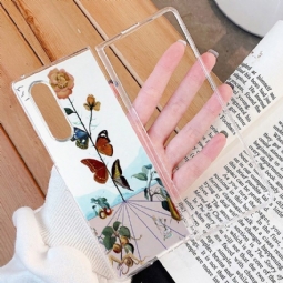 Case Samsung Galaxy Z Fold 3 5G Murtumaton Puhelinkuoret Värikkäät Perhoset