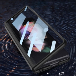 Kuori Samsung Galaxy Z Fold 3 5G Alkuperäinen Suojakuori Matkalaukku + Karkaistu Lasi