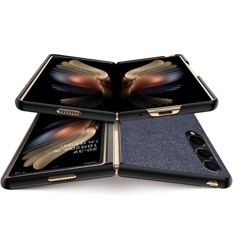 Kuori Samsung Galaxy Z Fold 3 5G Hemming Nahkatehostekangastyyli