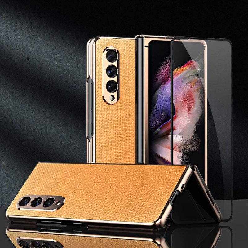 Kuori Samsung Galaxy Z Fold 3 5G Karbon + Suojakalvo