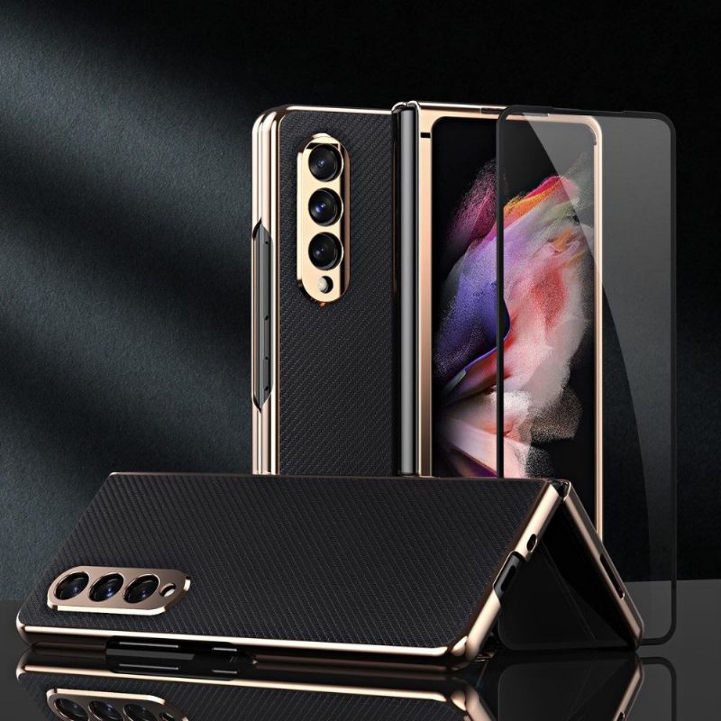 Kuori Samsung Galaxy Z Fold 3 5G Karbon + Suojakalvo