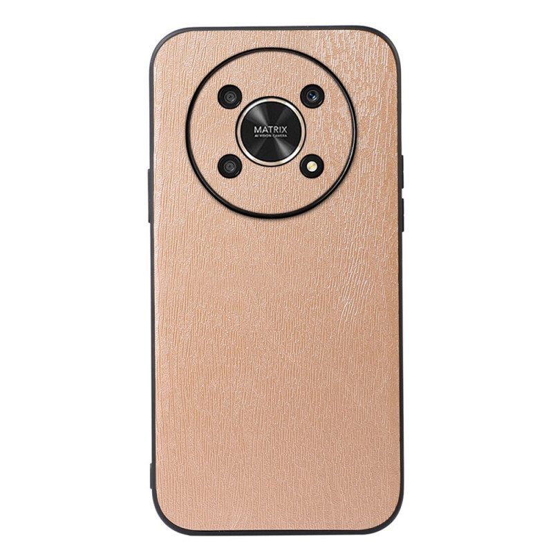 Kuori Honor Magic 4 Lite 5G Faux Leather Wood Effect