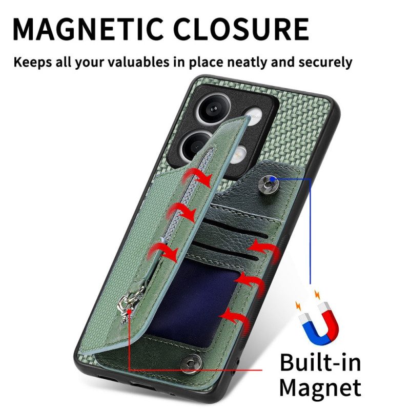 Case Xiaomi Redmi Note 13 4g Puhelinkuoret Hiilikuituinen Kolikkokukkaro