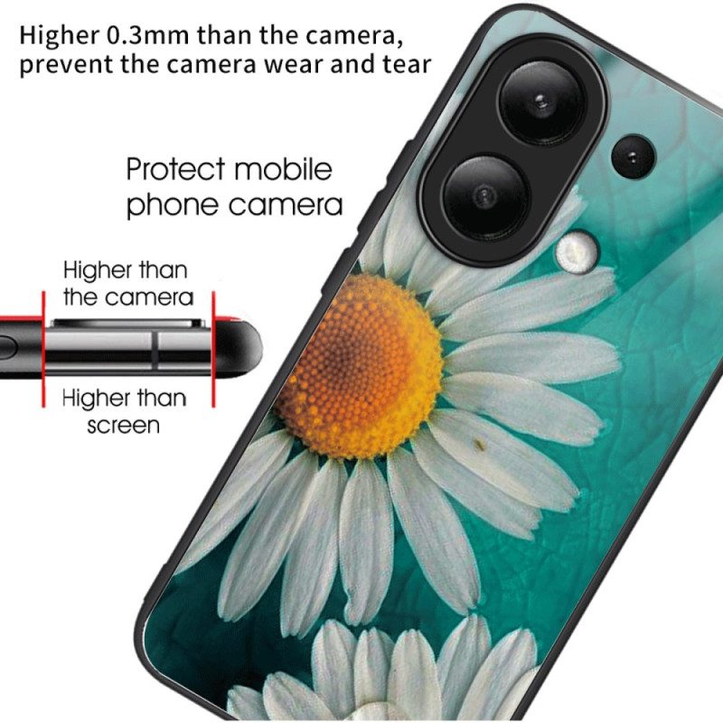 Case Xiaomi Redmi Note 13 4g Puhelinkuoret Tempered Glass Daisies