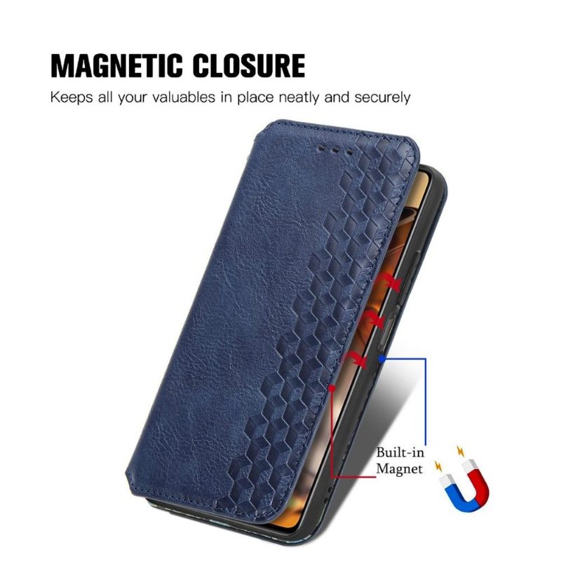 Flip Case Xiaomi 11T / 11T Pro Hemming Kub Design -korttikotelo